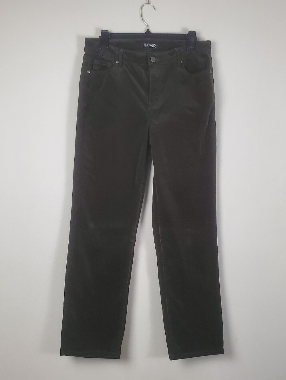 Buffalo David Bitton Women's Dark Brown Corduroy Pants Size 8/29 Straight Leg